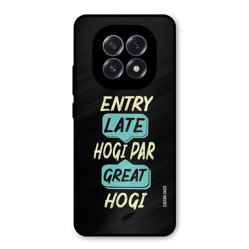 Late And Great Oppo F29 Mobile Back Cover - Typography PrintShield Case