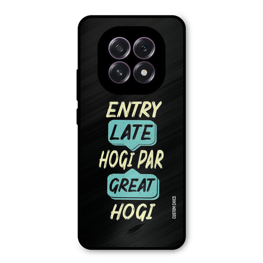 Late And Great Oppo F29 Mobile Back Cover - Typography PrintShield Case