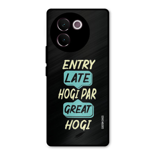Late And Great Vivo V30e Mobile Back Cover - Typography PrintShield Case