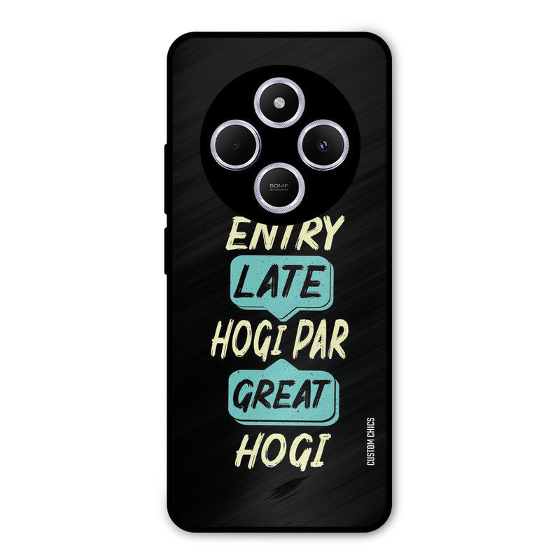 Late And Great Poco M7 Mobile Back Cover - Typography PrintShield Case