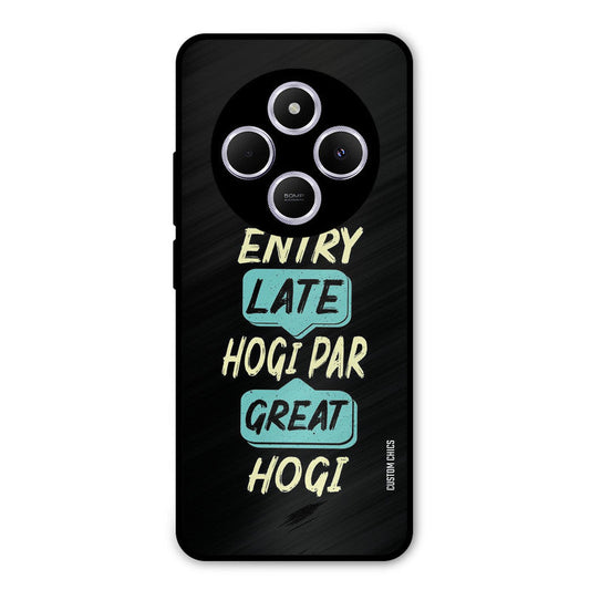 Late And Great Poco M7 Mobile Back Cover - Typography PrintShield Case