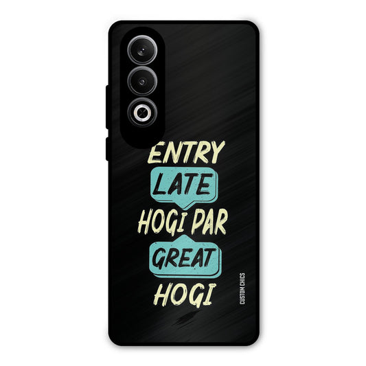 Late And Great OnePlus Nord CE4 Mobile Back Cover - Typography PrintShield Case
