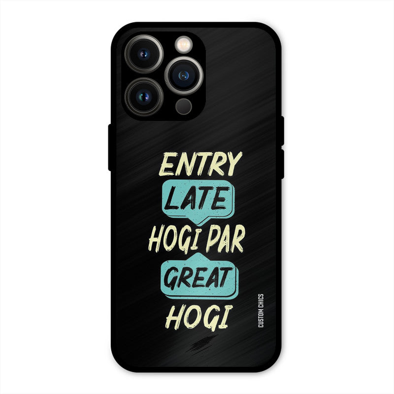 Late And Great iPhone 13 Pro Mobile Back Cover - Typography PrintShield Case