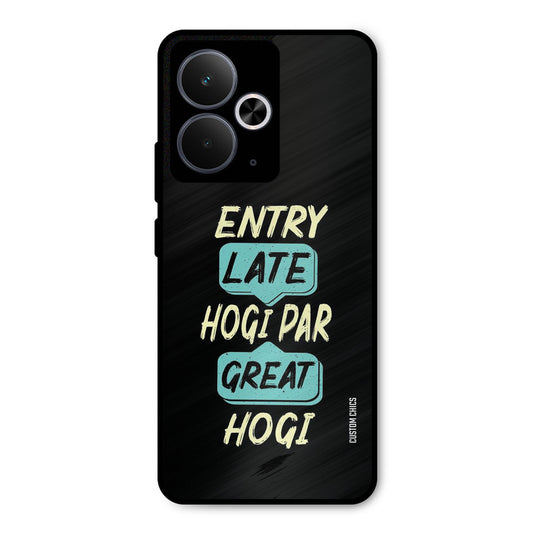 Late And Great Realme 14T Mobile Back Cover - Typography PrintShield Case