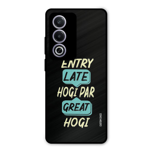 Late And Great Oppo A3 Pro Mobile Back Cover - Typography PrintShield Case
