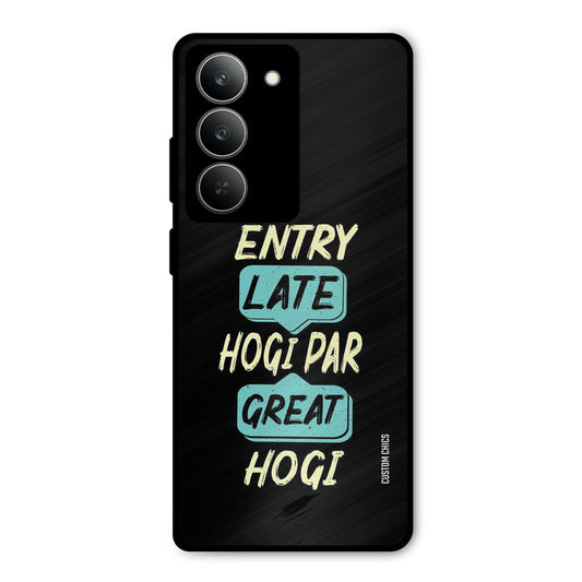 Late And Great Realme 14x Mobile Back Cover - Typography PrintShield Case
