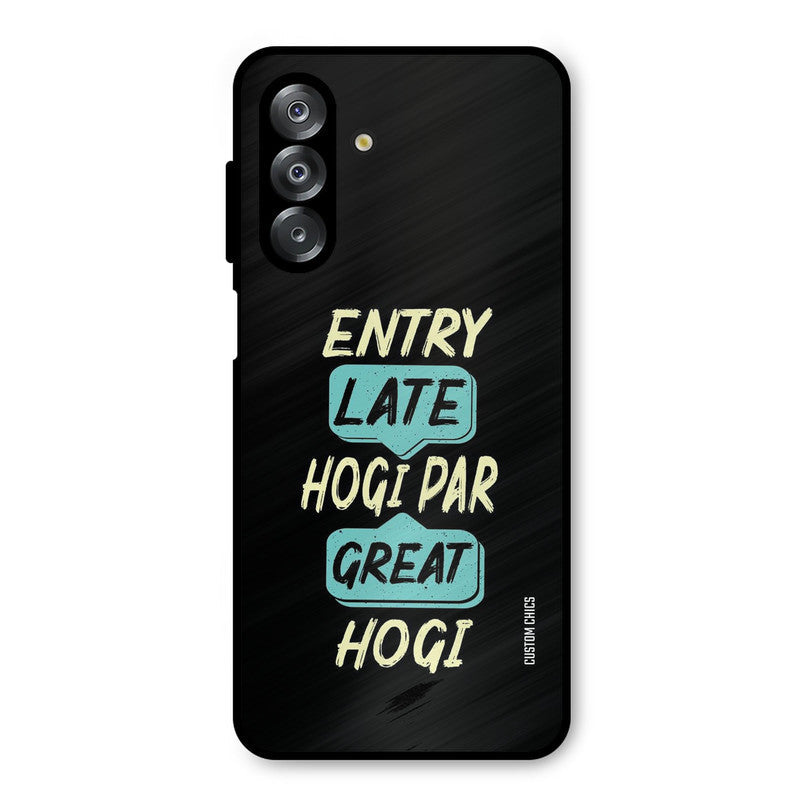 Late And Great Samsung Galaxy A17 Mobile Back Cover - Typography PrintShield Case