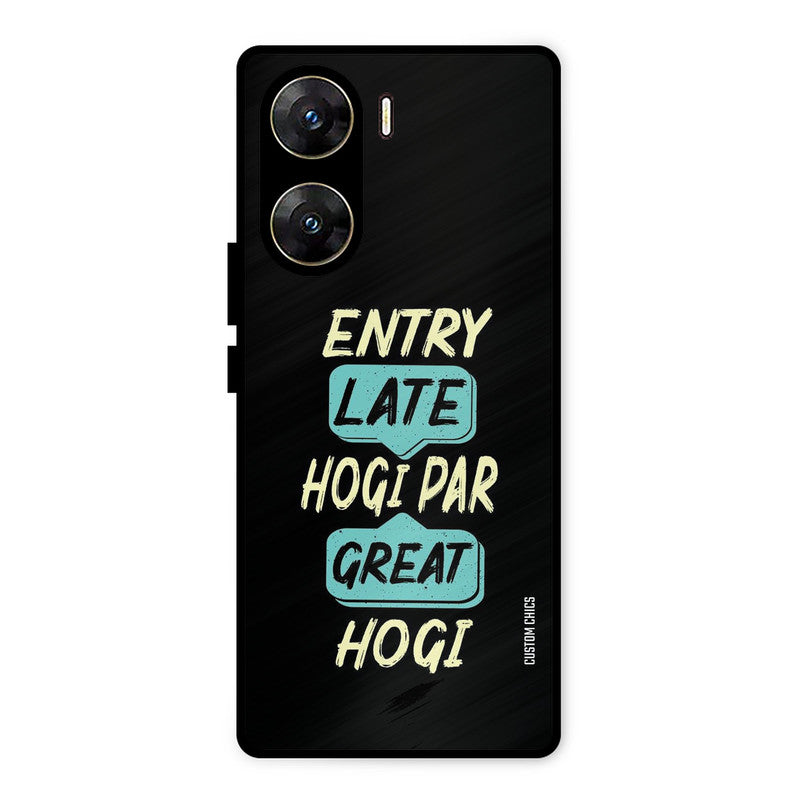 Late And Great Vivo V29e Mobile Back Cover - Typography PrintShield Case