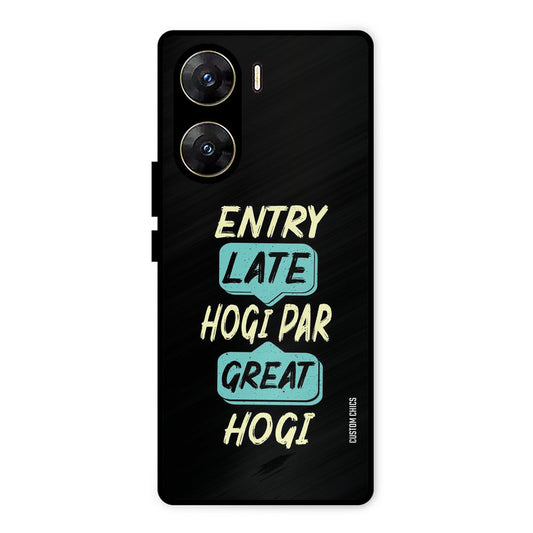 Late And Great Vivo V29e Mobile Back Cover - Typography PrintShield Case