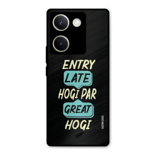 Late And Great Vivo Y200 Pro Mobile Back Cover - Typography PrintShield Case
