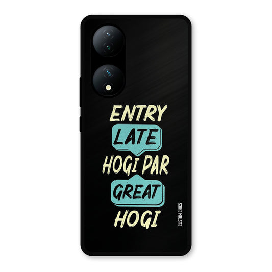 Late And Great Vivo Y100 Mobile Back Cover - Typography PrintShield Case