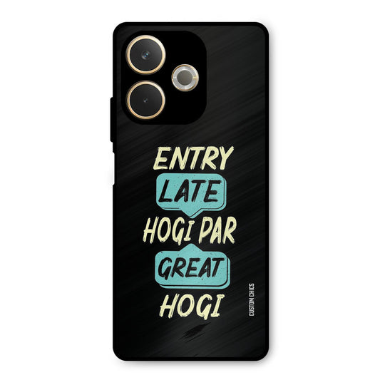 Late And Great Oppo A5 Pro Mobile Back Cover - Typography PrintShield Case