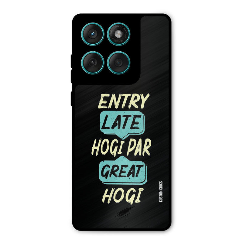 Late And Great Motorola Edge 60 Mobile Back Cover - Typography PrintShield Case