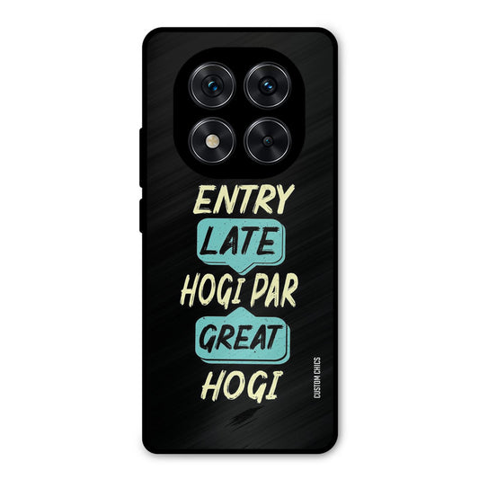 Late And Great Poco X7 Mobile Back Cover - Typography PrintShield Case