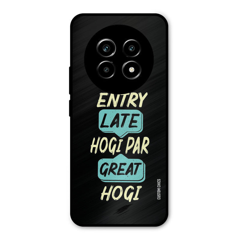 Late And Great Realme 14 Pro lite Mobile Back Cover - Typography PrintShield Case