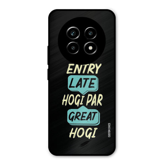 Late And Great Realme 14 Pro lite Mobile Back Cover - Typography PrintShield Case