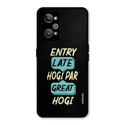 Late And Great Realme GT Neo 2 Mobile Back Cover - Typography PrintShield Case