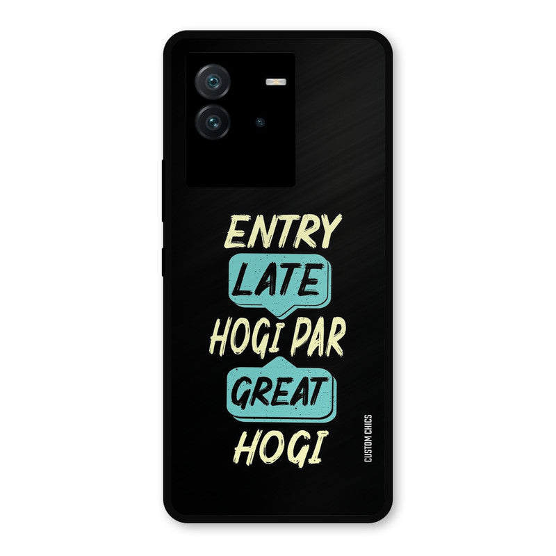 Late And Great iQoo Neo 6 Mobile Back Cover - Typography PrintShield Case