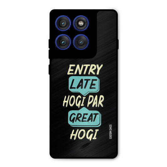 Late And Great Motorola Edge 60 Pro Mobile Back Cover - Typography PrintShield Case