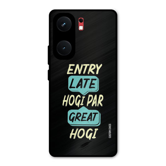 Late And Great iQOO Neo 9 Pro Mobile Back Cover - Typography PrintShield Case