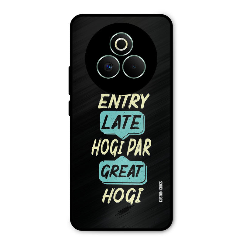 Late And Great Realme P3 Pro 5G Mobile Back Cover - Typography PrintShield Case