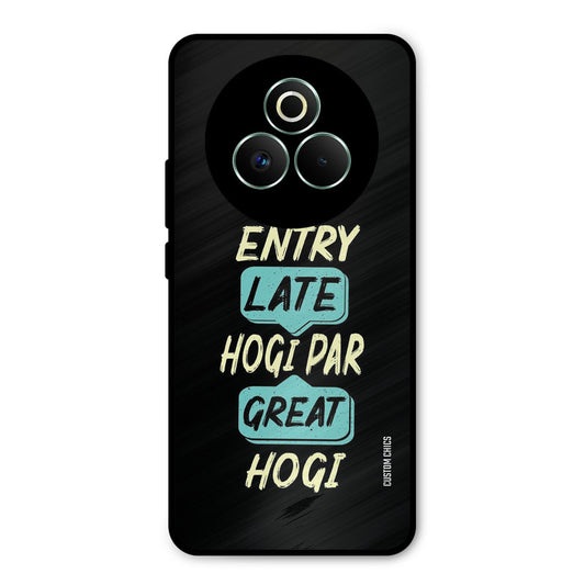 Late And Great Realme P3 Pro 5G Mobile Back Cover - Typography PrintShield Case