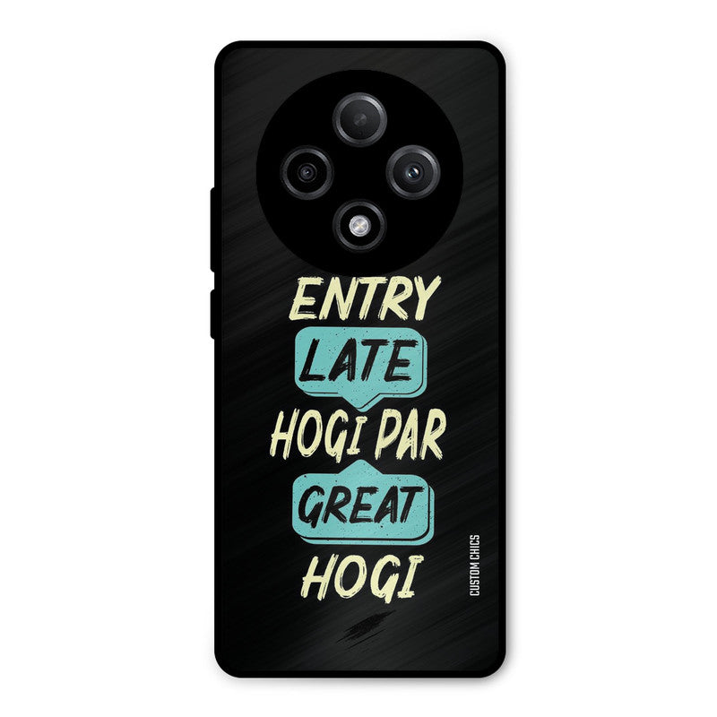 Late And Great Oppo F27 Pro Plus 5G Mobile Back Cover - Typography PrintShield Case