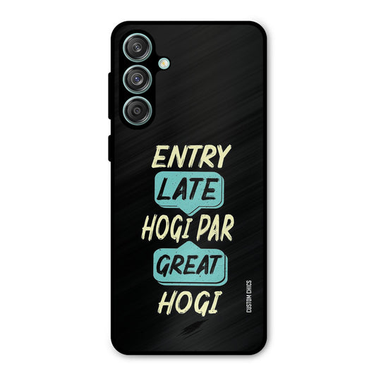 Late And Great Samsung Galaxy M55 5G Mobile Back Cover - Typography PrintShield Case