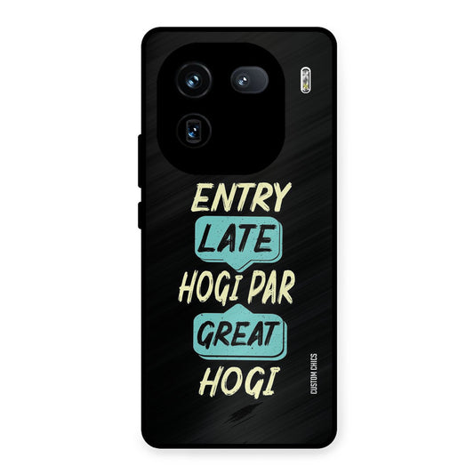 Late And Great iQOO 12 Mobile Back Cover - Typography PrintShield Case