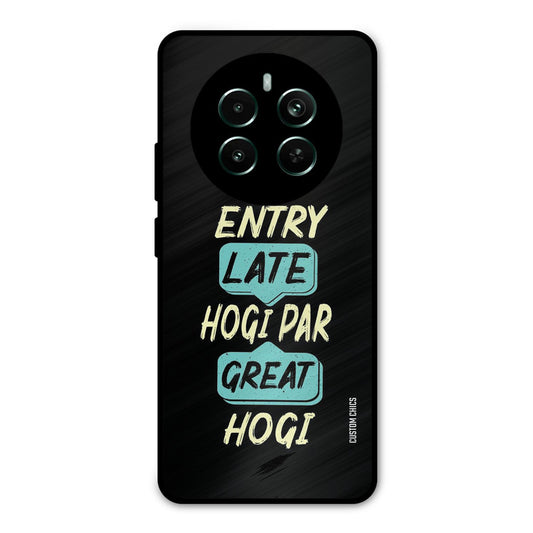 Late And Great Realme 12 Plus Mobile Back Cover - Typography PrintShield Case