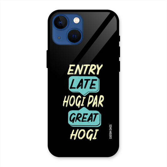 Late And Great iPhone 13 Mini Mobile Back Cover - Typography PrintShield Case