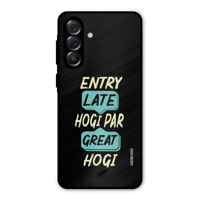 Late And Great Samsung Galaxy A36 Mobile Back Cover - Typography PrintShield Case