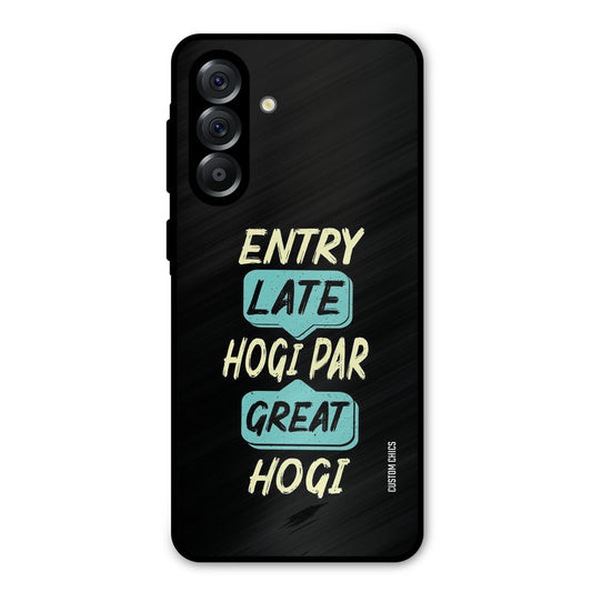 Late And Great Samsung Galaxy A36 Mobile Back Cover - Typography PrintShield Case