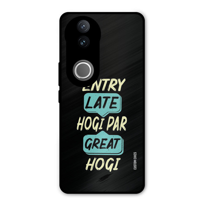 Late And Great iQOO Z10R Mobile Back Cover - Typography PrintShield Case