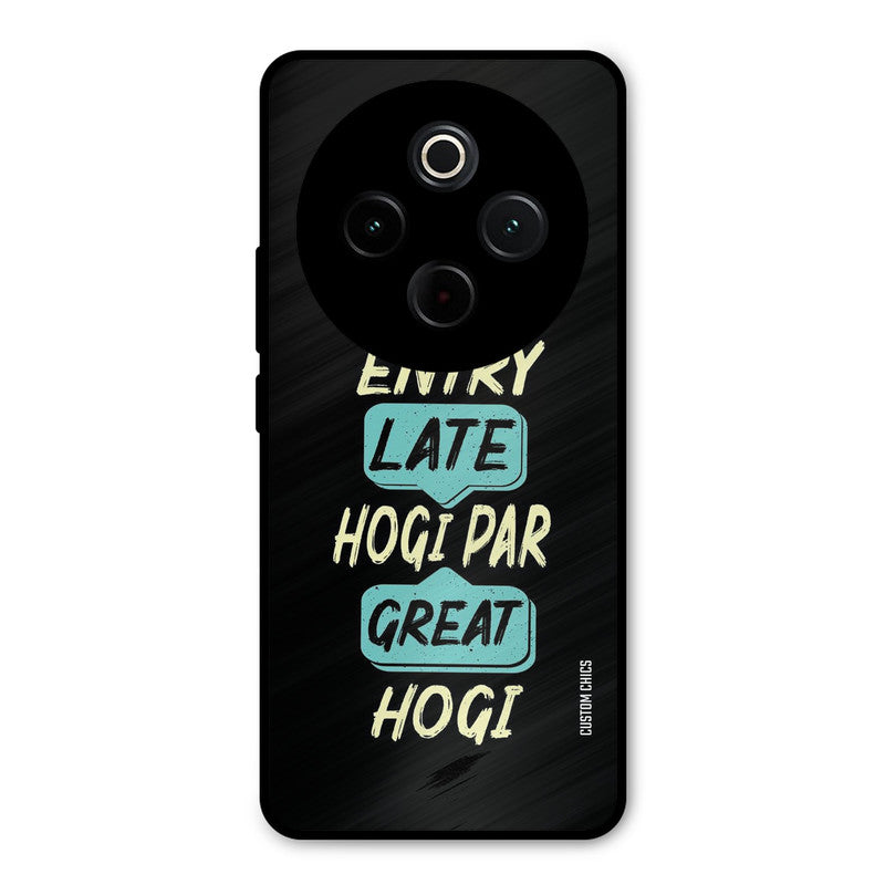 Late And Great iQoo Z10 Mobile Back Cover - Typography PrintShield Case