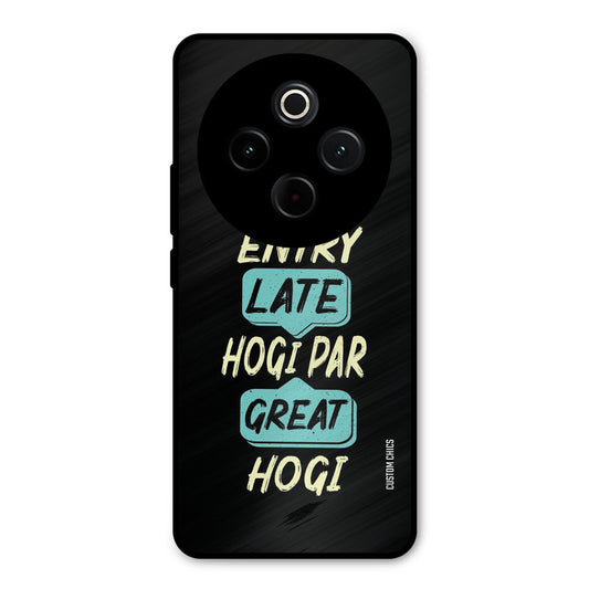 Late And Great iQoo Z10 Mobile Back Cover - Typography PrintShield Case