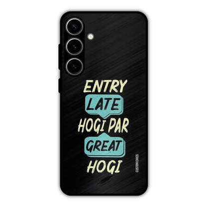 Late And Great Samsung Galaxy S24 Plus Mobile Back Cover - Typography PrintShield Case