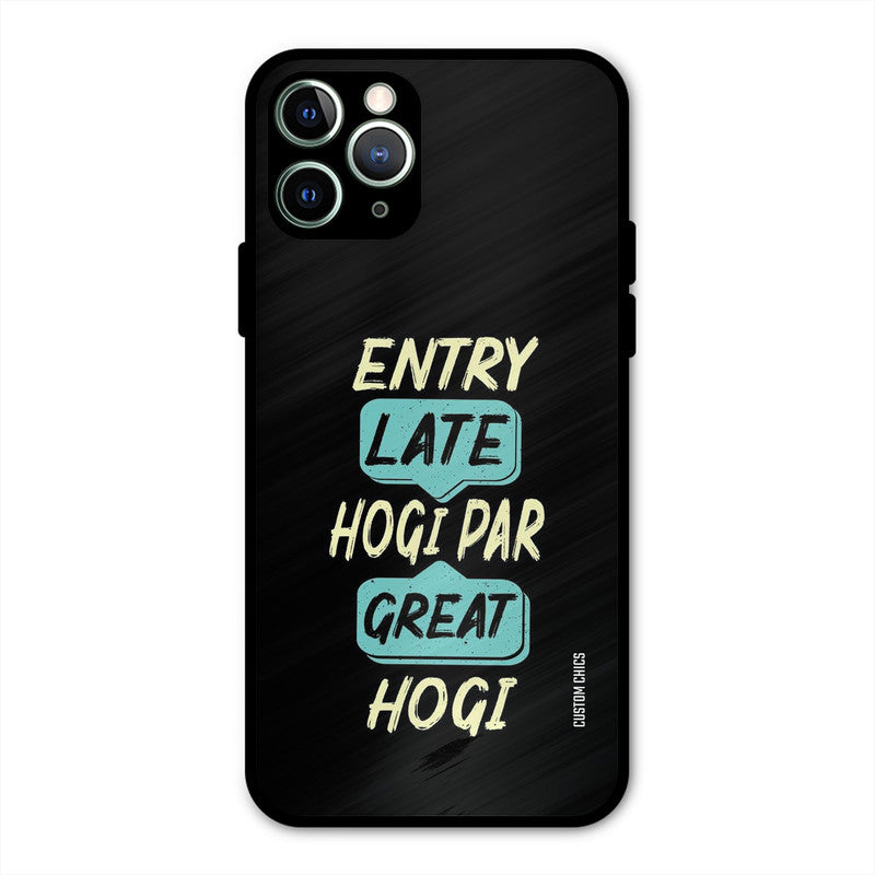 Late And Great iPhone 11 Pro Max Mobile Back Cover - Typography PrintShield Case
