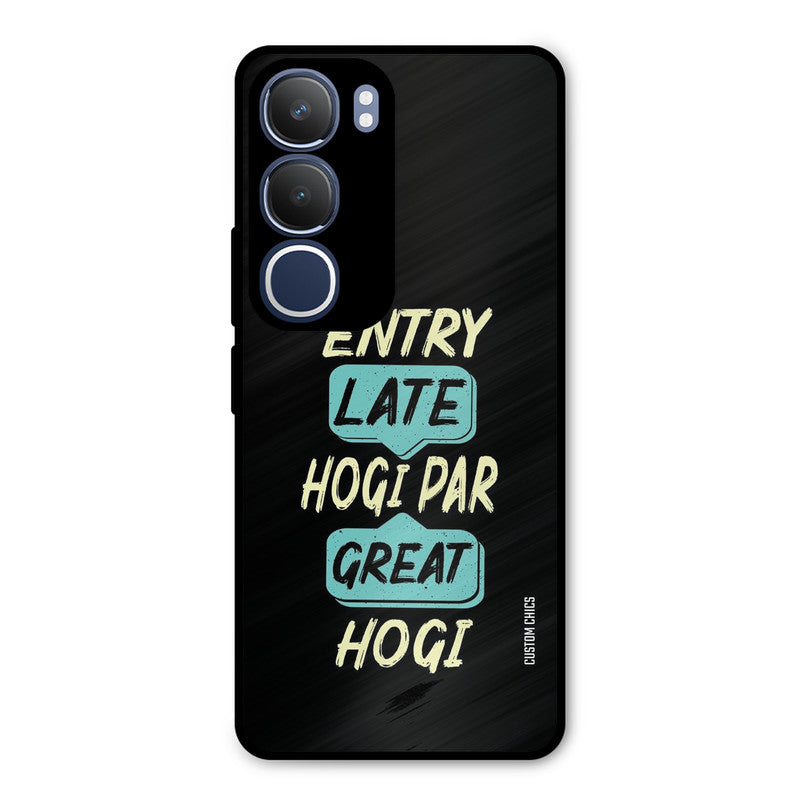 Late And Great Vivo Y29 Mobile Back Cover - Typography PrintShield Case