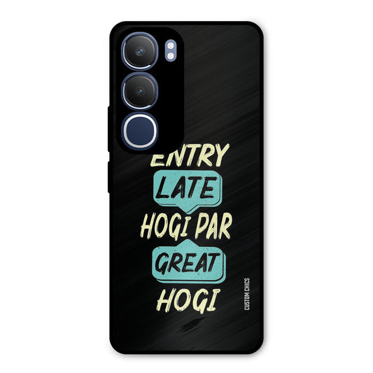 Late And Great Vivo Y29 Mobile Back Cover - Typography PrintShield Case