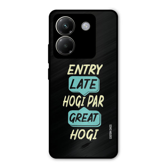 Late And Great Poco M7 Pro Mobile Back Cover - Typography PrintShield Case