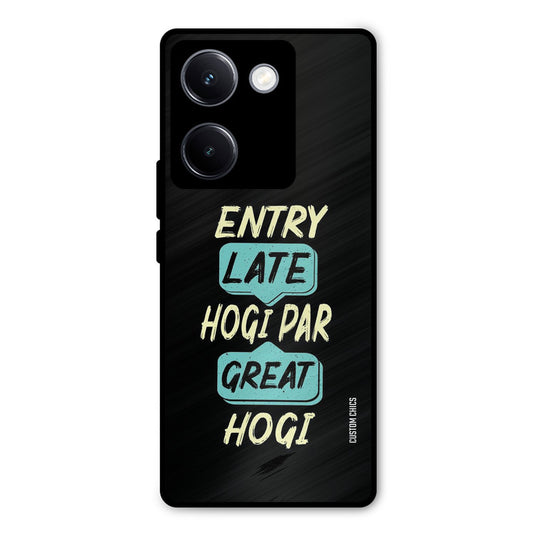 Late And Great Vivo Y300 Plus Mobile Back Cover - Typography PrintShield Case
