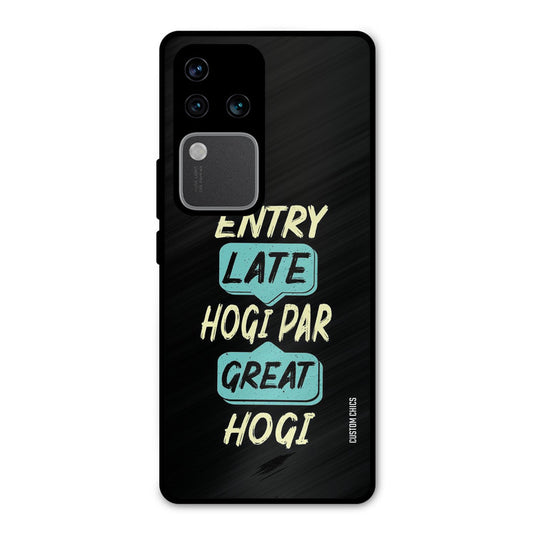 Late And Great Vivo V30 Pro Mobile Back Cover - Typography PrintShield Case