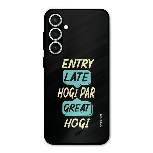 Late And Great Samsung Galaxy S23 Mobile Back Cover - Typography PrintShield Case