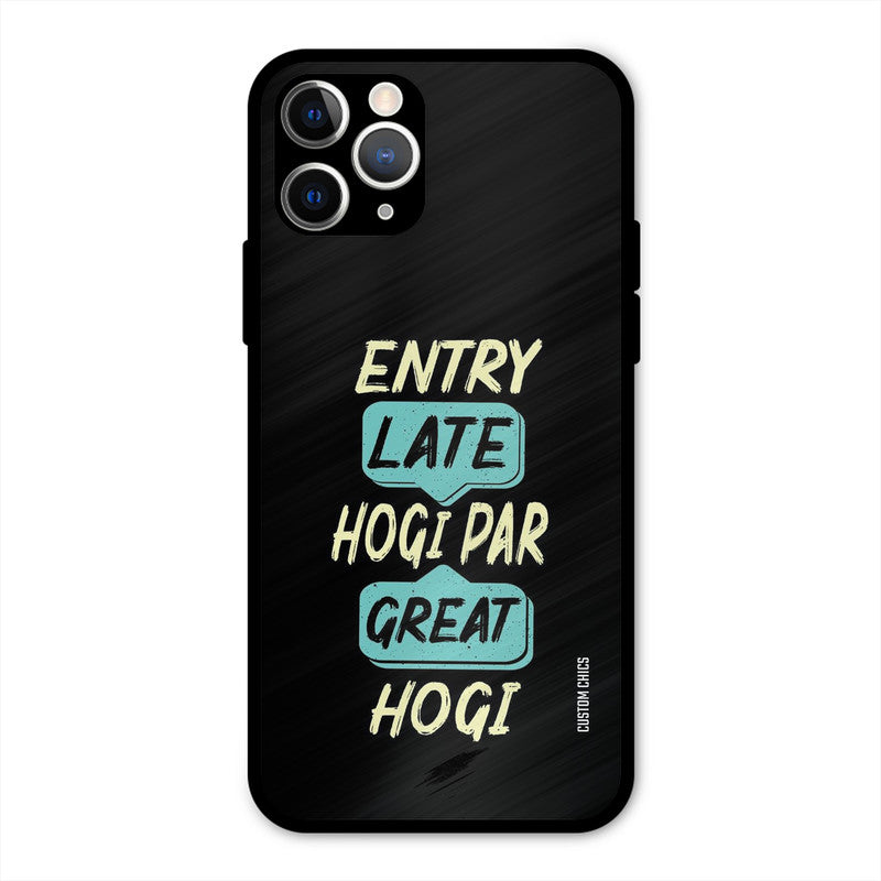 Late And Great iPhone 11 Pro Mobile Back Cover - Typography PrintShield Case