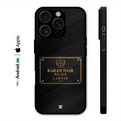 Lawyer Name Case Case – Premium PrintShield Mobile Cover