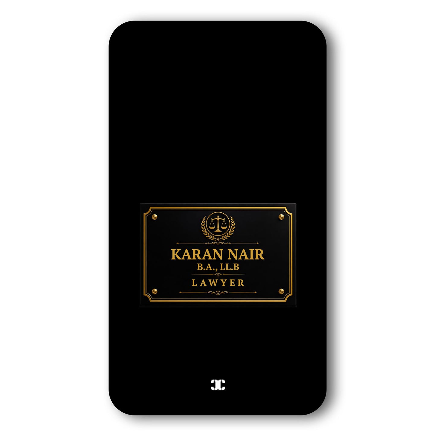 Lawyer Name Case Case – Premium PrintShield Mobile Cover