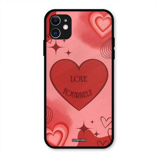 Love Yourself iPhone 11 Mobile Back Cover - Cute PrintShield Case