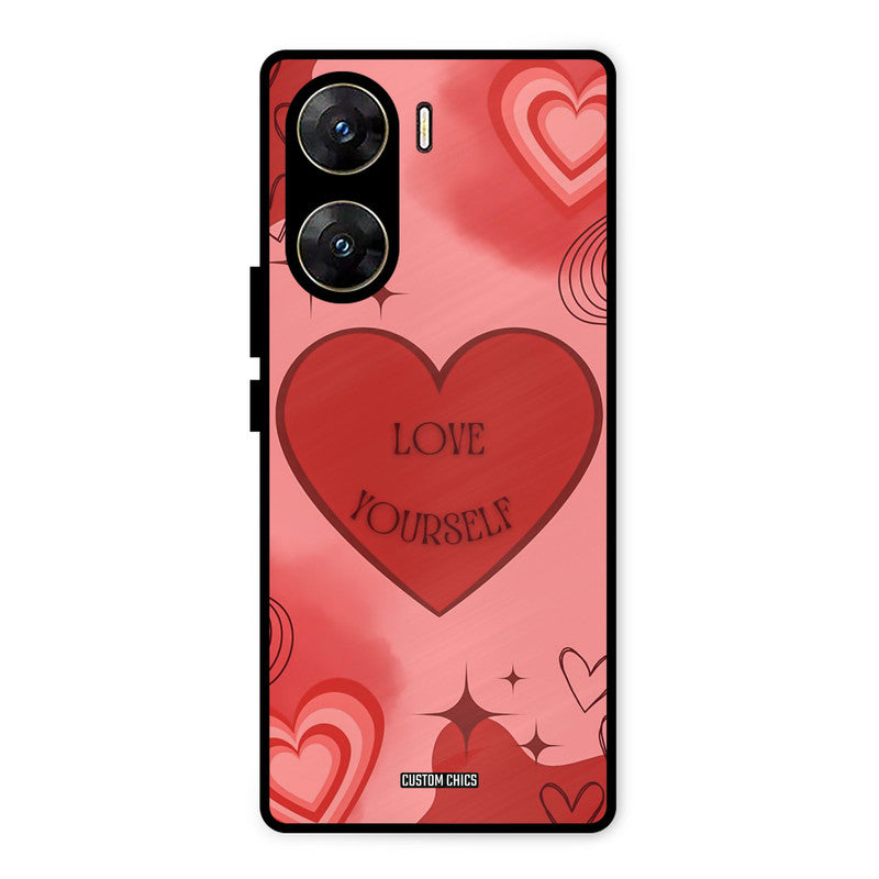 Love Yourself Vivo V29e Mobile Back Cover - Cute PrintShield Case