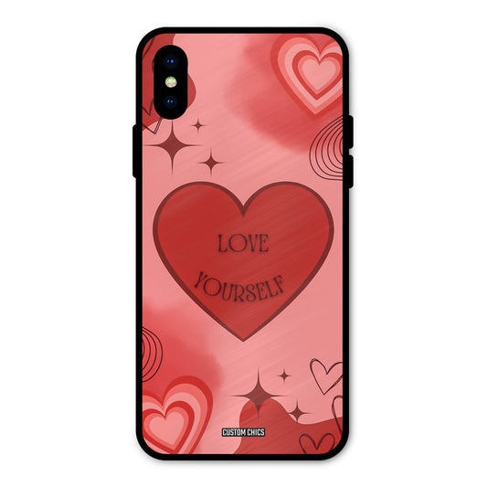 Love Yourself iPhone X Mobile Back Cover - Cute PrintShield Case